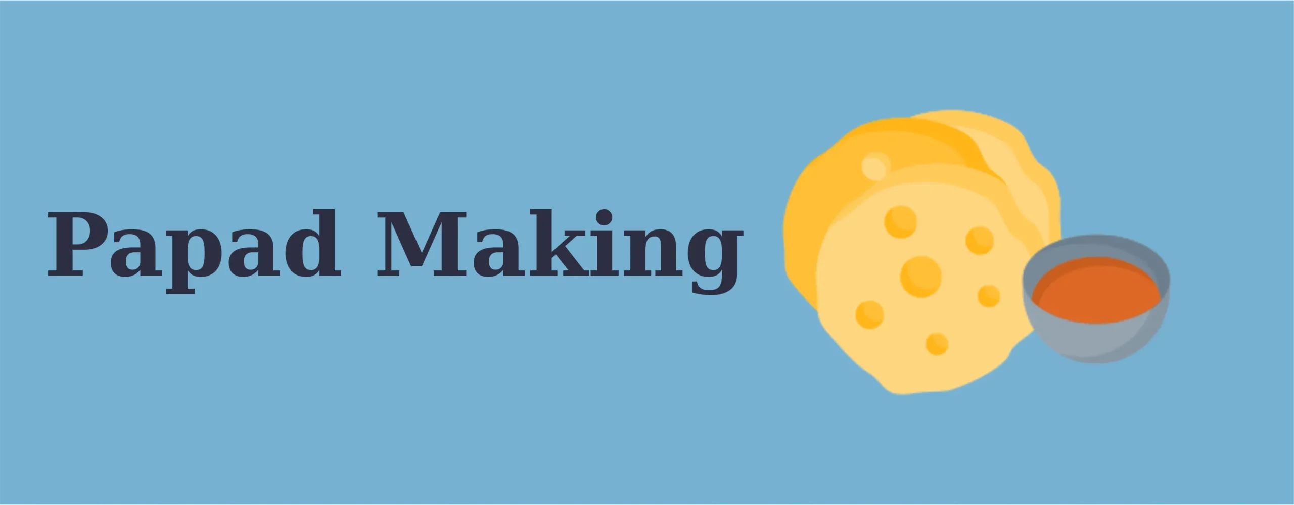 papad making